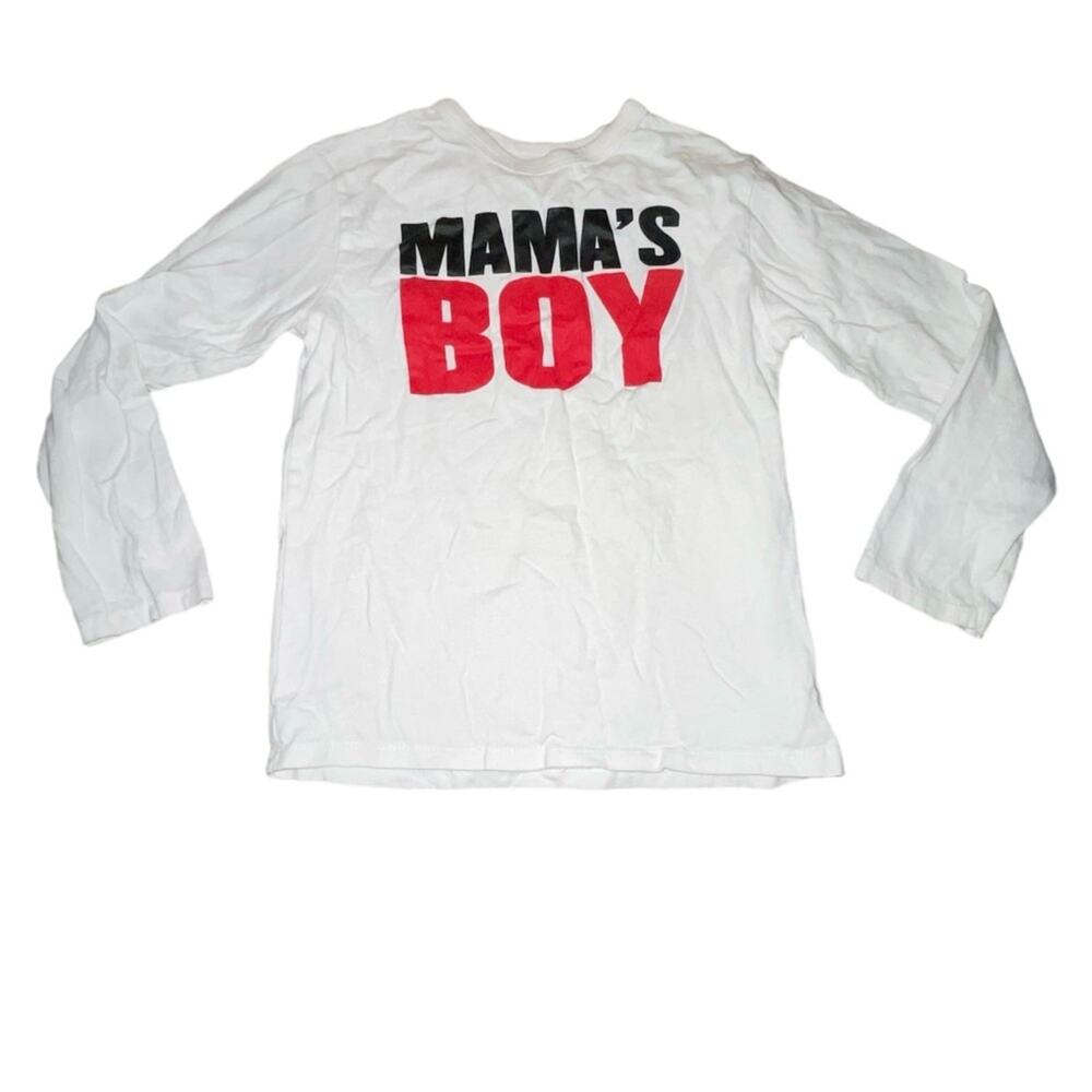 The Children’s Place White, Red & Black Long Sleeve “Mama’s Boy” T-Shirt